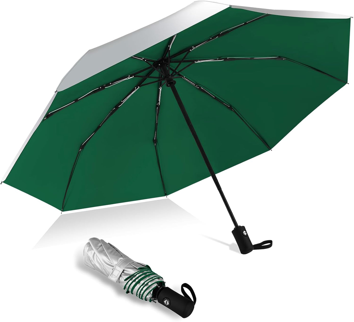 42/46/50inch Compact Umbrella Travel Size Umbrellas for Rain Waterproof And Wind Resistant Auto Open Close UPF 50+ UV Umbrella Sun Umbrellas UV Protection