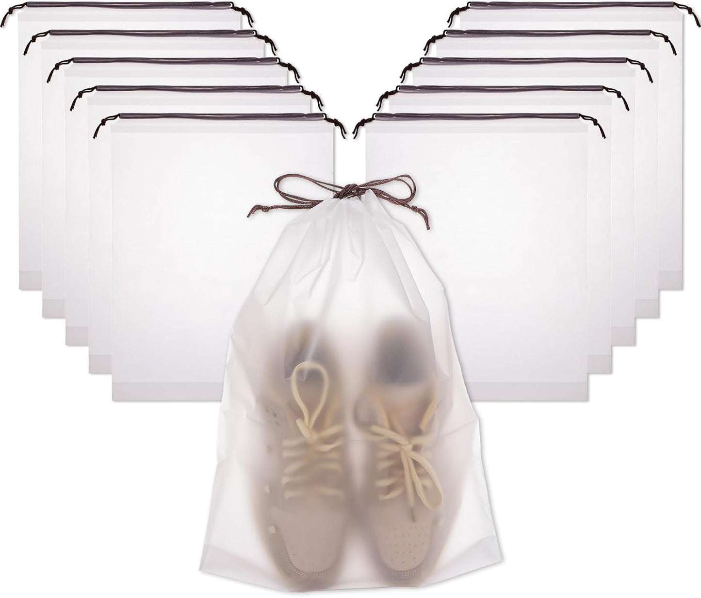 100 Pack Shoe Bags for Travel, 11.8" x 15.7" Waterproof Travel Shoe Bags for Packing,Large Travel Bag for Shoes, Storage Bags Travel Essentials Men for and Women