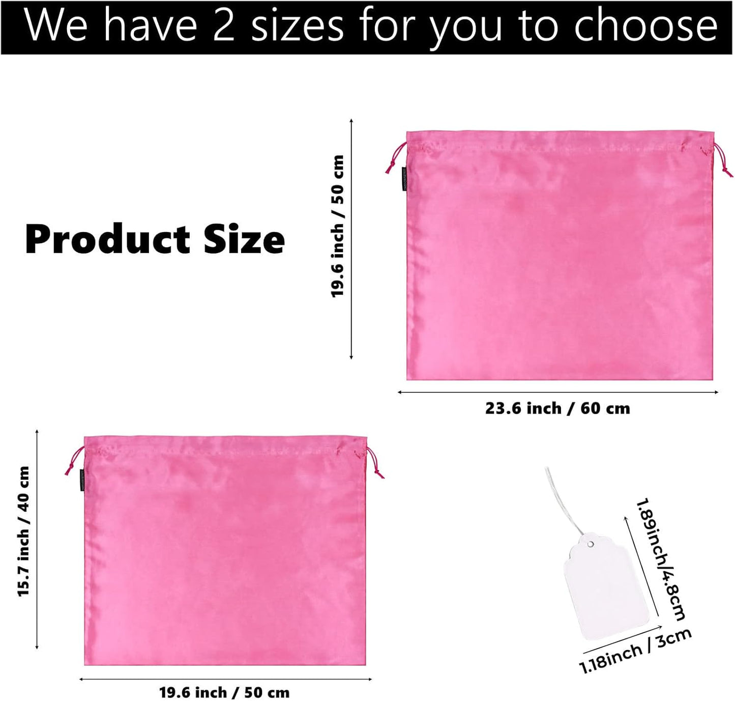 GONGKANGYUAN 6 Pack Dust Bags for Handbags – Silk Drawstring Storage Pouch, Dustproof Travel Organizer for Purses, Shoes & Boots