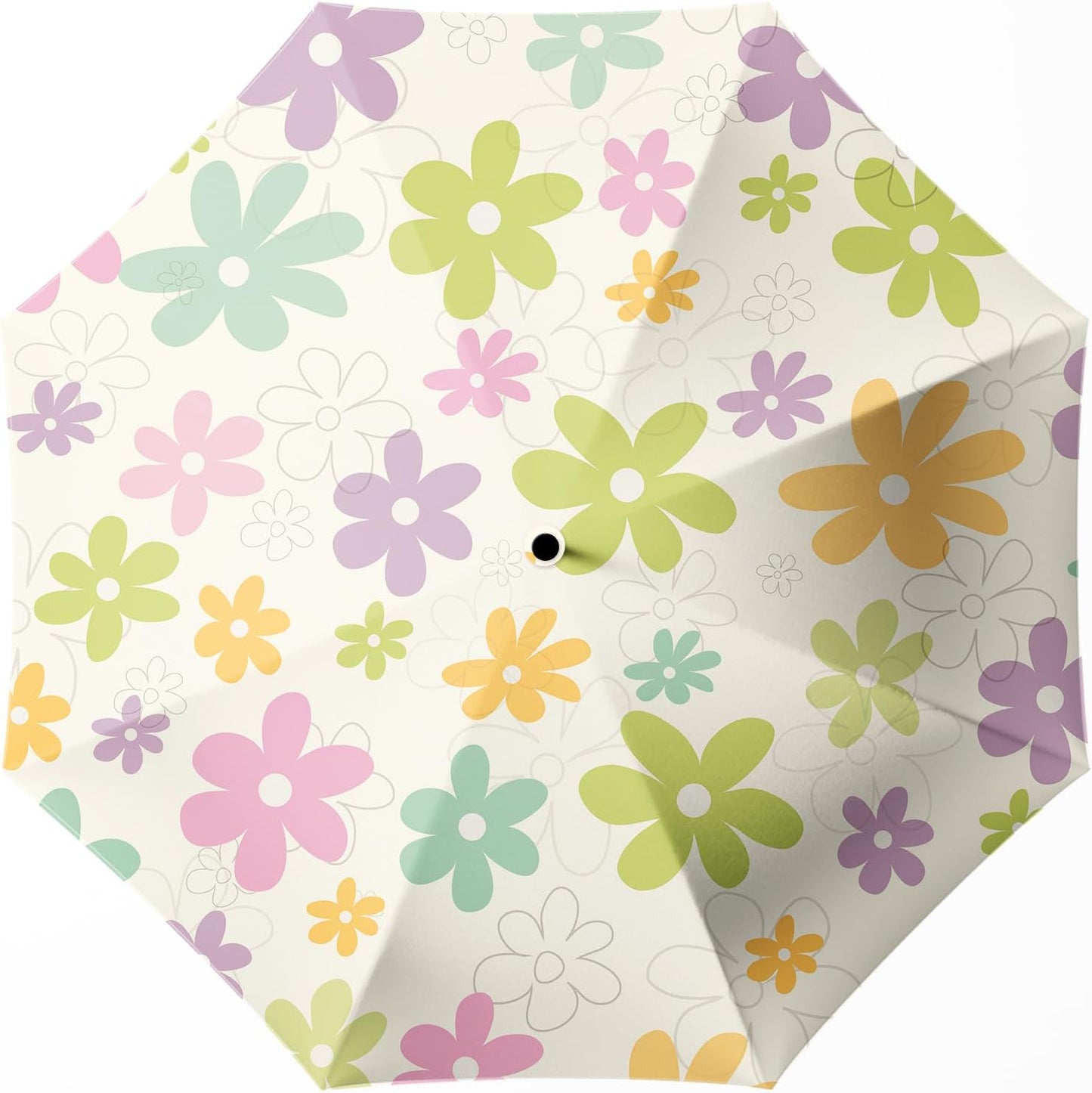 Small Compact Travel Automatic Folding Umbrella for Women, Portable Lightweight, Rain, Wind, UV Sun Shade