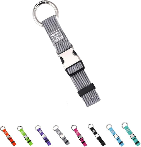1PCS Heavy Duty Add a Bag Luggage Straps Jacket Gripper,Carry-on Luggage Belt Baggage Suitcase Straps Belts Travel Accessories (Grey+1 Pack)