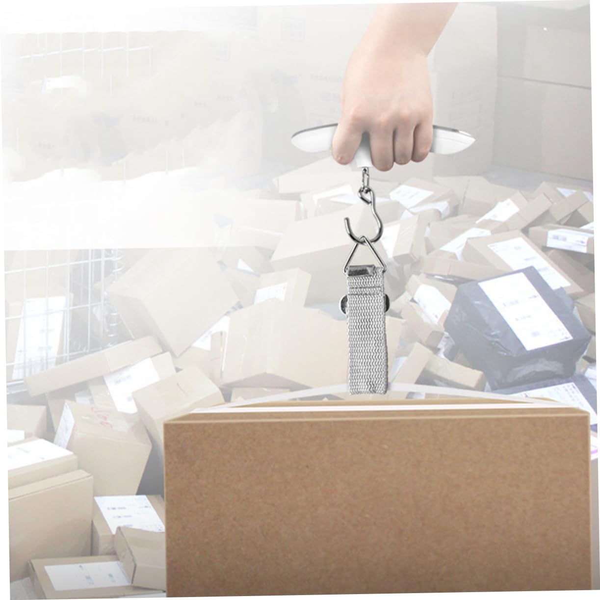 Digital Baggage Weighing Scale 0.1lb Accuracy Portable Handheld Luggage Weigher