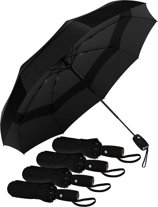REPEL Windproof Travel Umbrella - Compact & Withstands Winds up to 85MPH , Strongest Premium Auto Folding Umbrella for Rain and Sun - Durable, Light & Portable for Women & Men , Fits Backpack & Cars