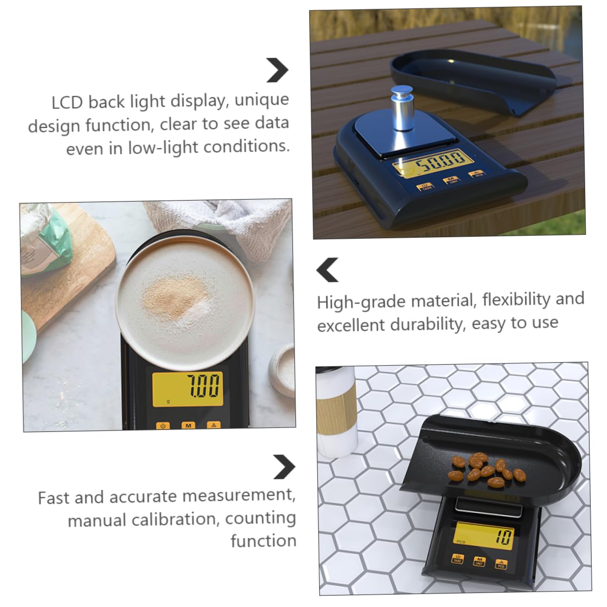 1pc Scale for Jewelry Accurate Weight Measurement for Home Travel Lightweight Portable Design for Powder Herbs
