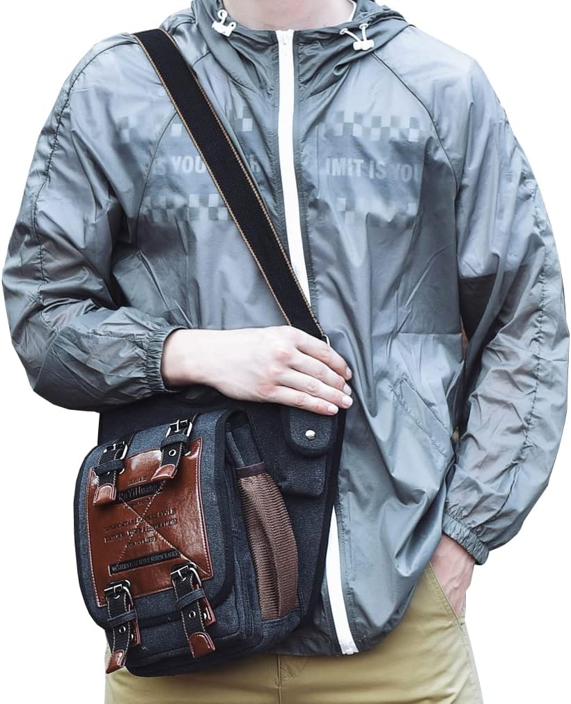 Leather Waist Pack Drop Leg Bag for Men Women Belt Bumbag Multi-Purpose Motorcycle Bike Outdoor Sports Tactical Cycling Riding Hiking Camping Pouch