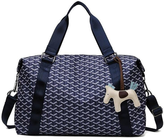 Sports Duffel Bag Travel Bag Weekender Bag Overnight Duffel Bag Gym Bag With Wet Pocket Navy blue