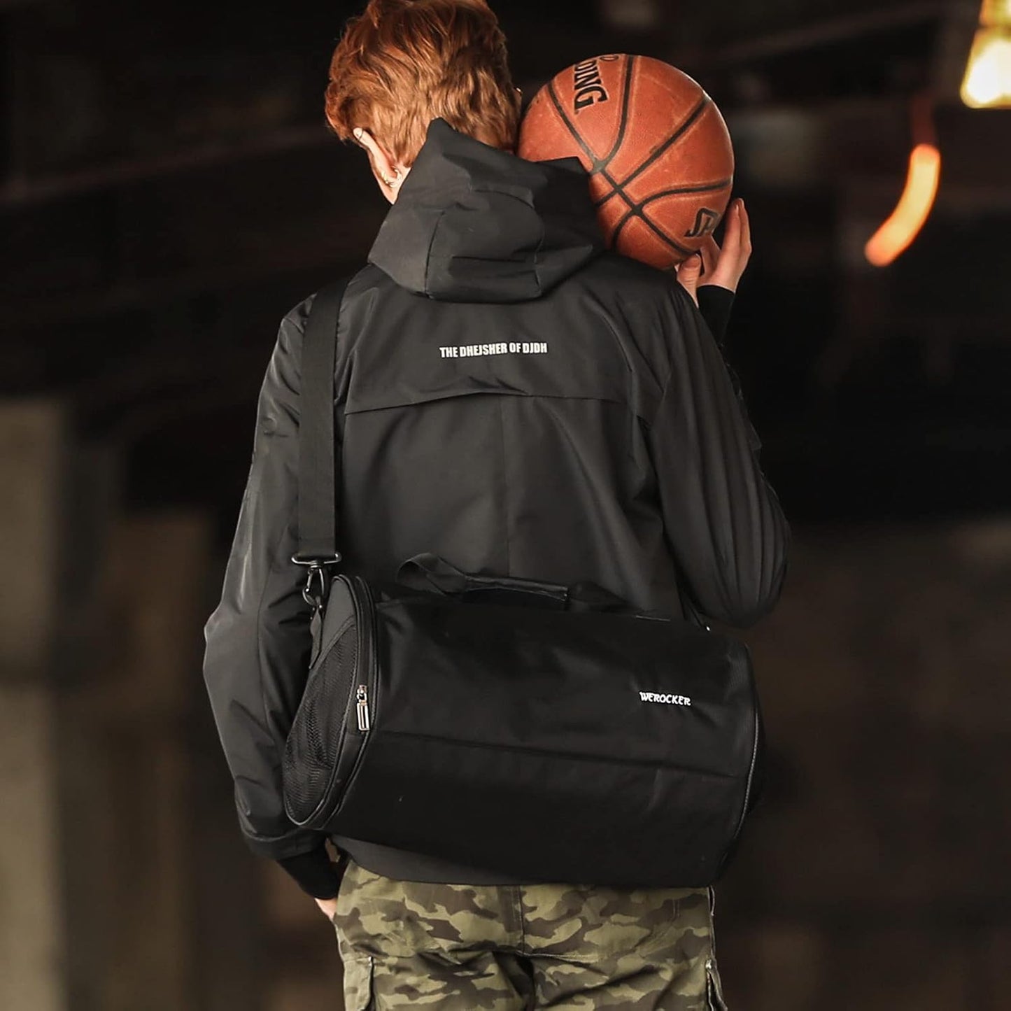 Large Sports Gym Bag for Men Women with Shoes Compartment,Travel Duffel Bag