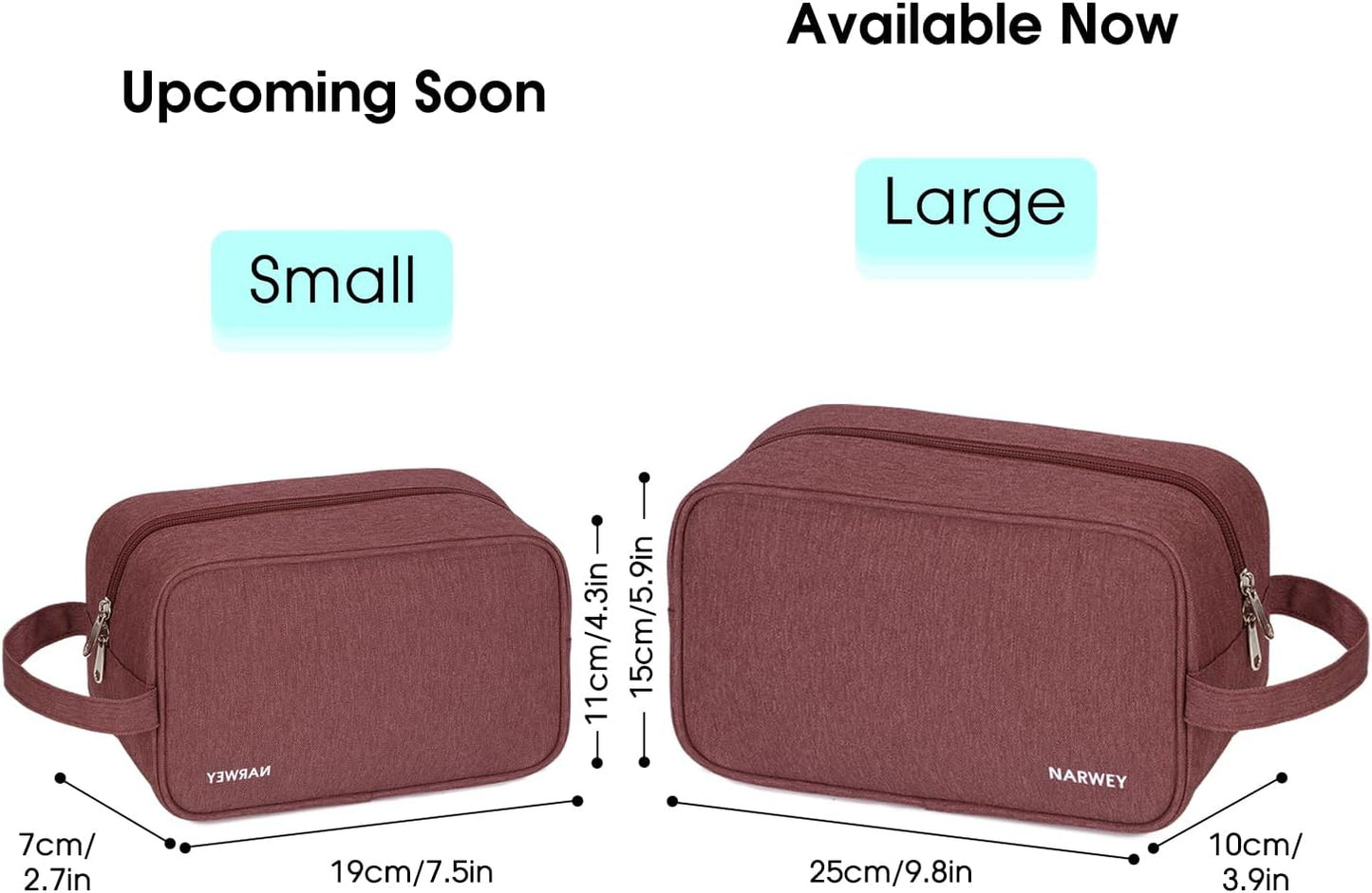 Narwey Travel Toiletry Bag for Women Traveling Dopp Kit Men Travel Bag for Toiletries Cosmetic Bag Makeup Bag Medicine Bag for Traveling