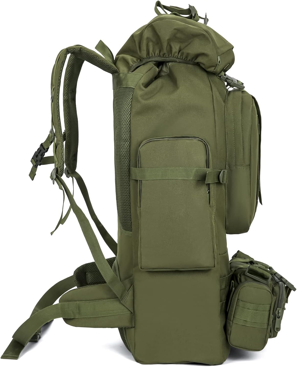 100L Camping Hiking Backpack,Molle military Tactical rucksack backpack,Waterproof Lightweight Hiking Backpack (Army Green)