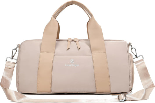 Small Gym Bag for Women with Wet Pocket & Shoes Compartment, Cute Mini Sport Duffel Gym Tote Bags for Yoga, Workout, Dance, Swim