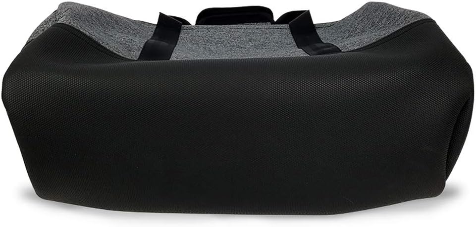 Smassy Durable Neoprene Gym Bag with Vegan Leather Bottom - Large Sports Duffel with Adjustable Shoulder Strap and Multiple Pockets