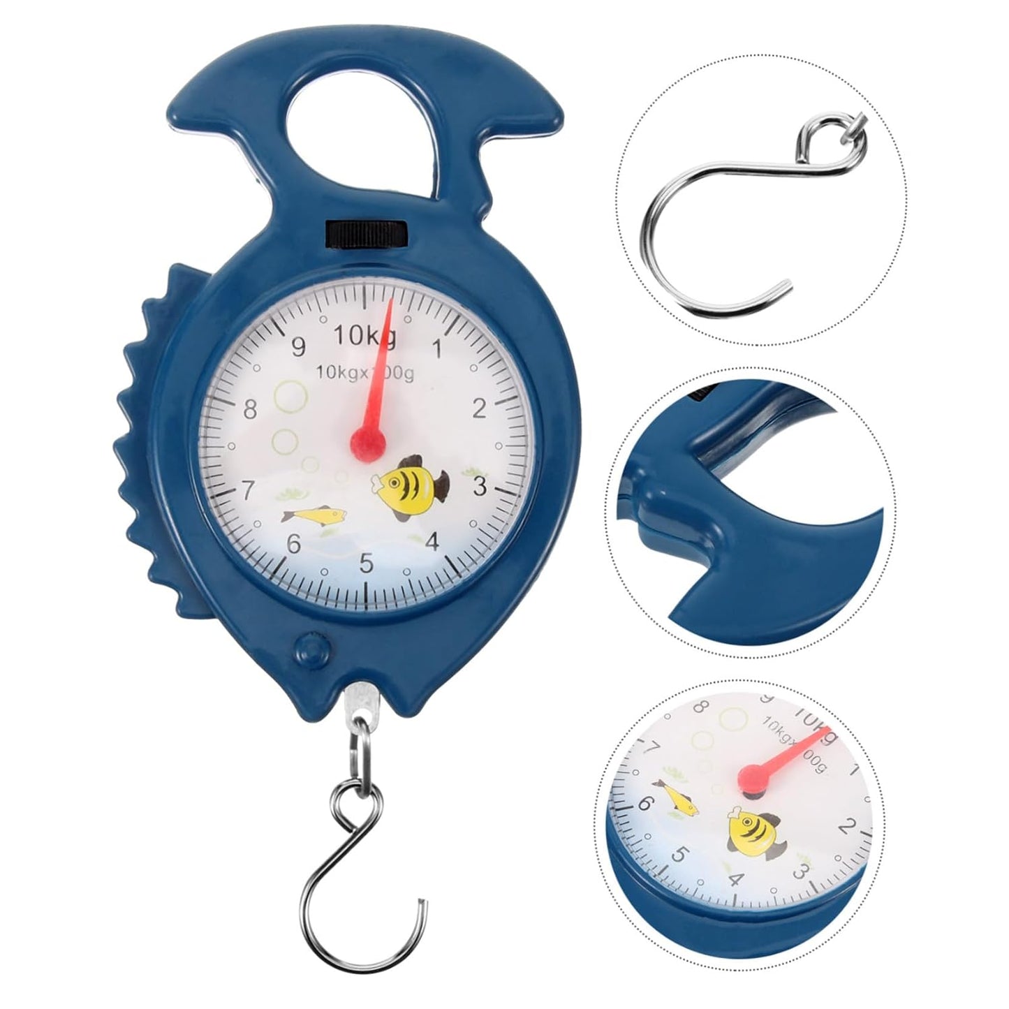STOBAZA Travel Luggage Scale Fish-Shape Portable Hanging Scale for Home Use 10kg