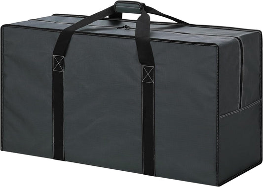 130L Extra Large Duffle Bag - 35 inch Heavy Duty & Water Resistant Duffel Bag Durable Luggage Storage Bag for Camping, Travel, Sports (Grey)