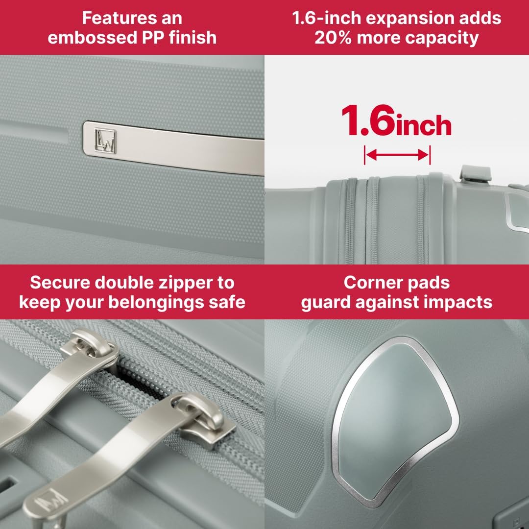 LEGEND WALKER LW 5304 VITA hardshell Expansion security zipper Spinner Luggage