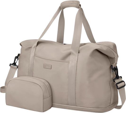 Expandable Travel Duffle Bags Weekender Overnight Bags for Women Men Hospital Bag for Women Labor Delivery with Toiletry Bag Waterproof