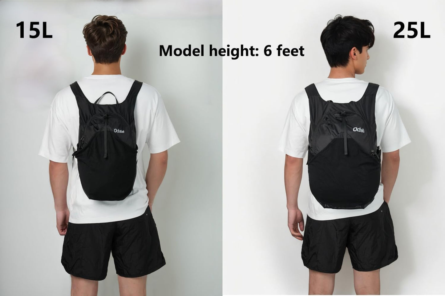 15L/25L Small Packable Lightweight Backpack Hiking Daypack Water Resistant Foldable Outdoor Camping Travel Bag for Women Men