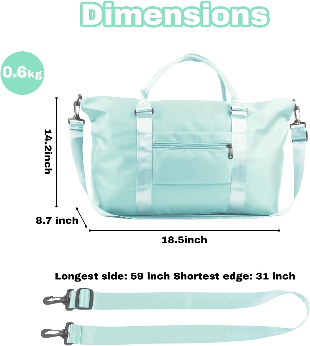 Weekender Duffel Bags for Women， Travel Totes Bag for Airplane Essentials, Overnight Bags for Women with Trolley Sleeve, Large Carry On Hospital Bag for Labor and Delivery, Sport, Gym