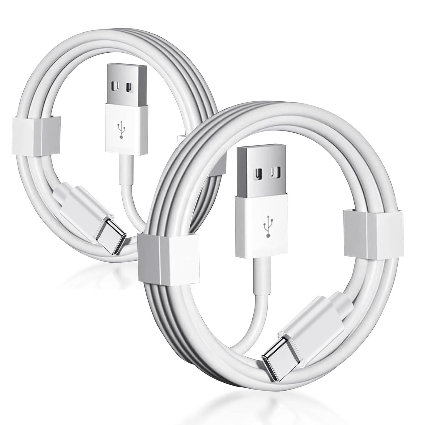 2 Pack Car Carplay Cable for iPhone 16e 17 Air 16 15 USB A to USB C Cable for iPhone 16 15 Pro Max 15 Plus USB C Cable,Samsung,LG, iPad Pro 12.9 iPad Air 5th Mini 6th Gen Charger Charging Cord