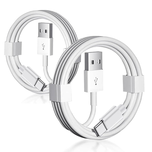 2 Pack Car Carplay Cable for iPhone 16e 17 Air 16 15 USB A to USB C Cable for iPhone 16 15 Pro Max 15 Plus USB C Cable,Samsung,LG, iPad Pro 12.9 iPad Air 5th Mini 6th Gen Charger Charging Cord
