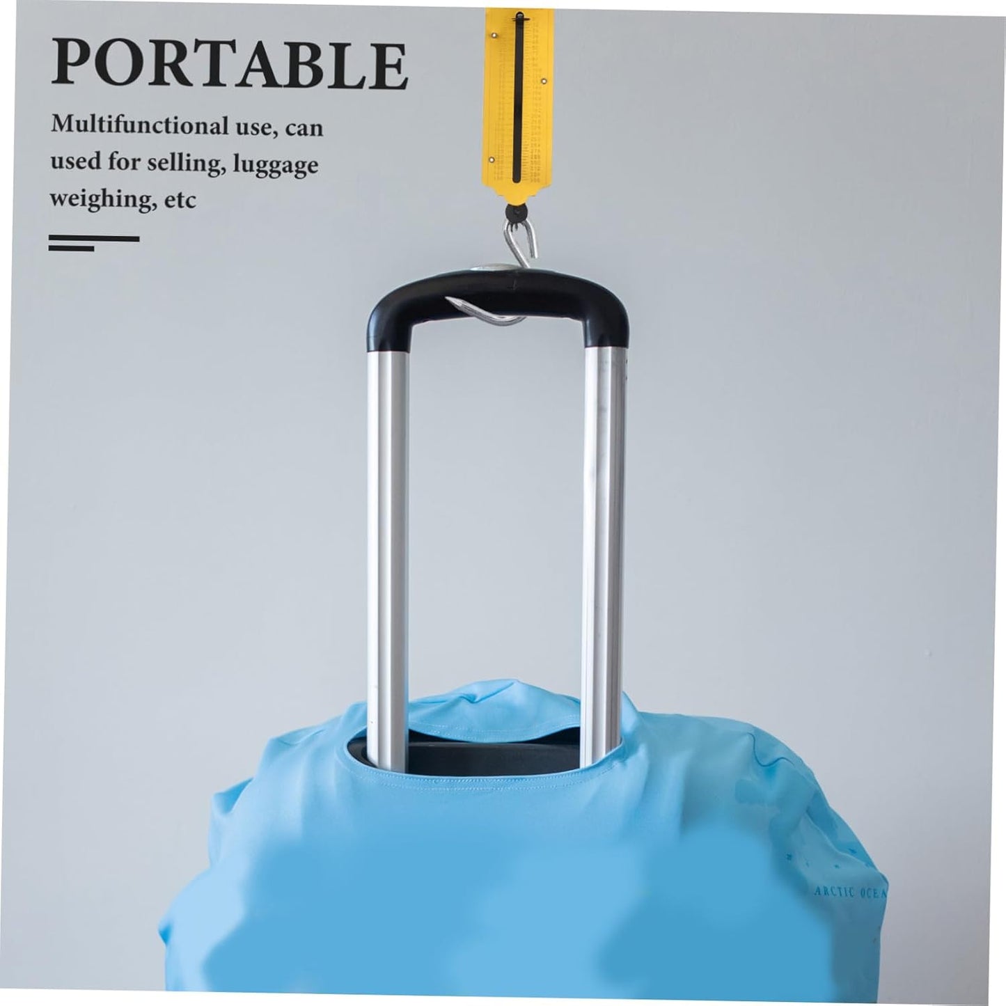 2pcs Portable Mechanical Hanging Scale Capacity for Accurate Weighing of Luggage Produce and Fish Lightweight and Easy to Carry with Hook Design