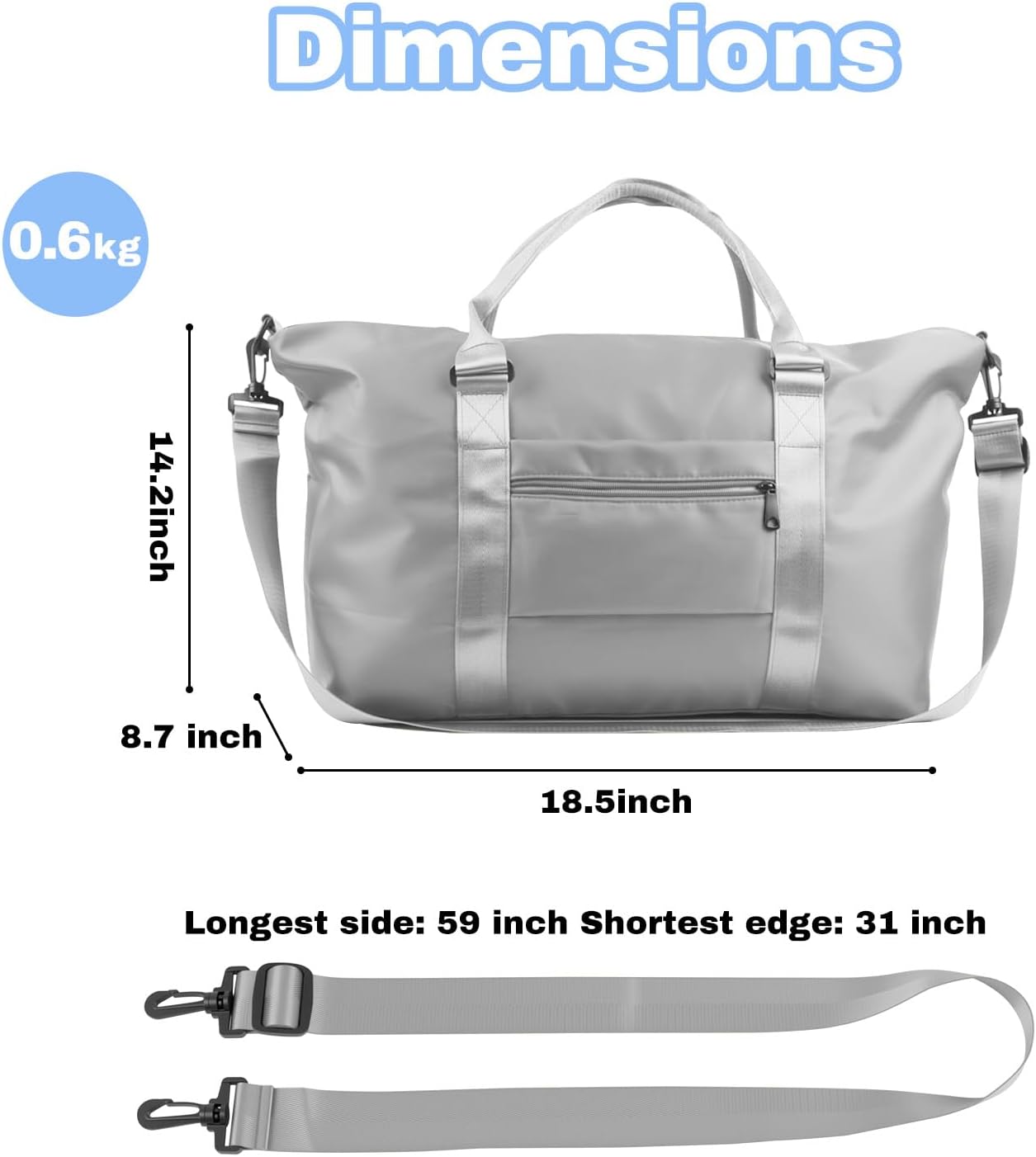 Weekender Duffel Bags for Women， Travel Totes Bag for Airplane Essentials, Overnight Bags for Women with Trolley Sleeve, Large Carry On Hospital Bag for Labor and Delivery, Sport, Gym