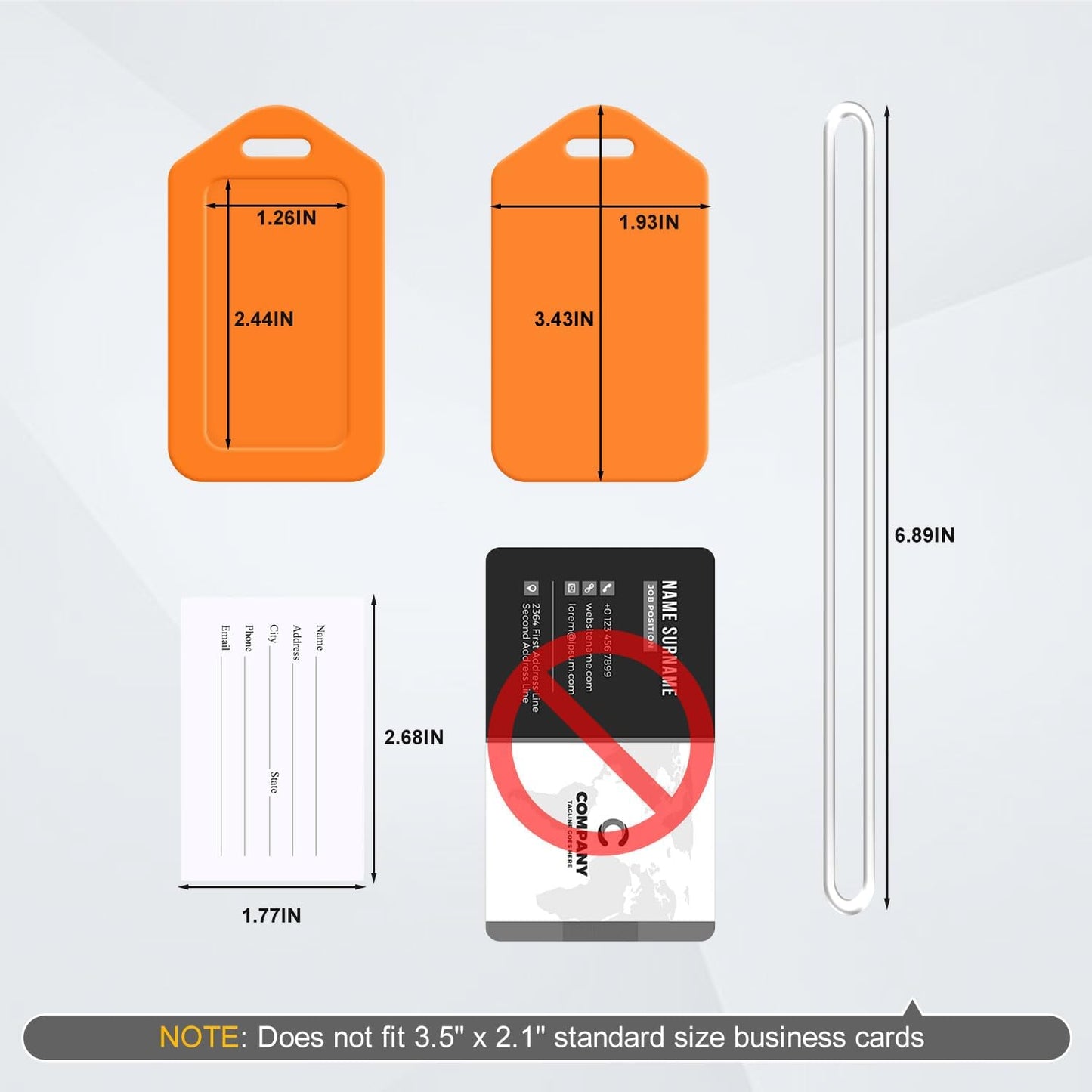 18 Pack Luggage Tag Bright Luggage Tags for Suitcases Bag Tags Name Tags for Kids Travel Accessories Must Haves by Sodsay (Blue)