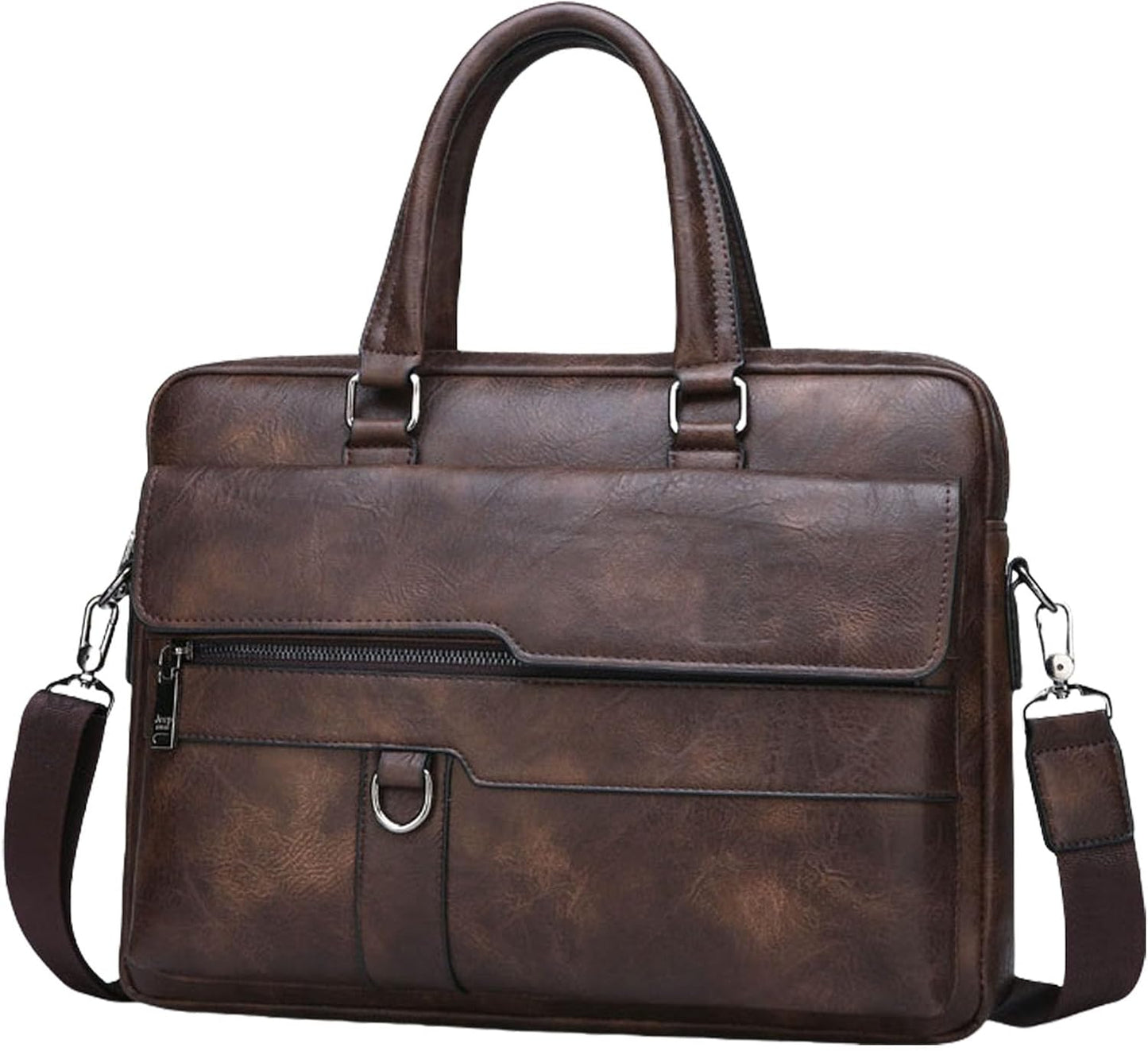 leather Laptop Bag for Men 16 inch Laptop Briefcase Waterproof,Handbags Shoulder Crossbody Bag Business