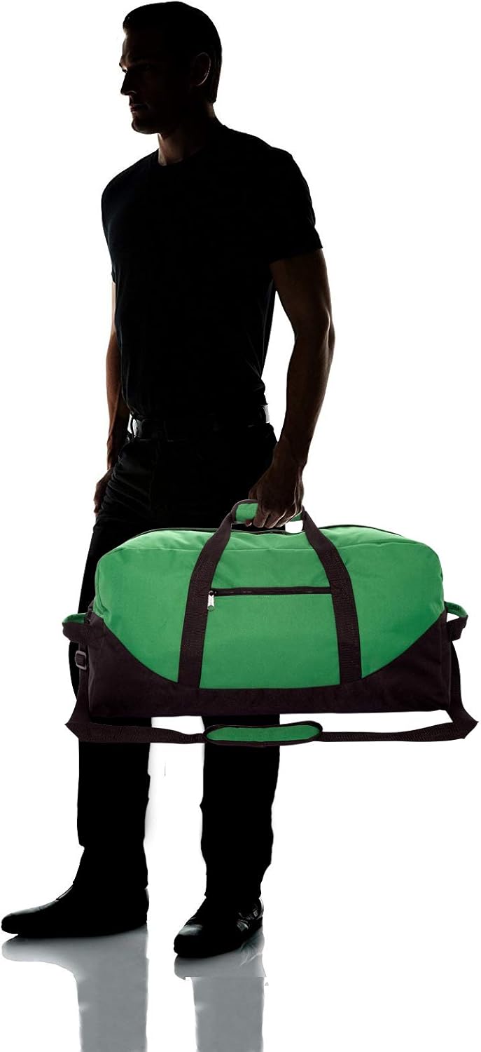 DALIX 25" Big Adventure Large Gym Sports Duffle Bag (Black Grey Navy Blue Red Camo)