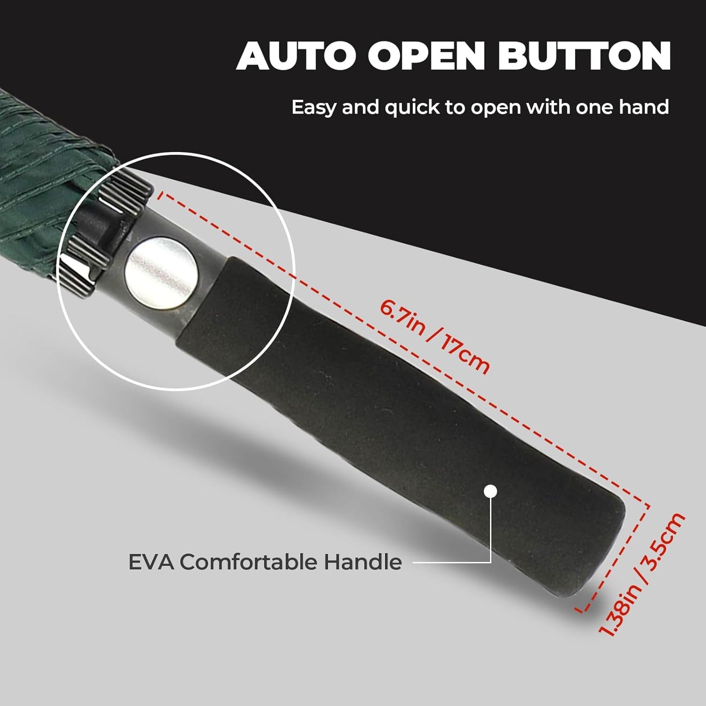 Automatic Open Golf Umbrella, 54/62/68/72 inch Extra Large Oversize Double Canopy Vented Stick Umbrellas, Windproof Waterproof Umbrella for Men And Women