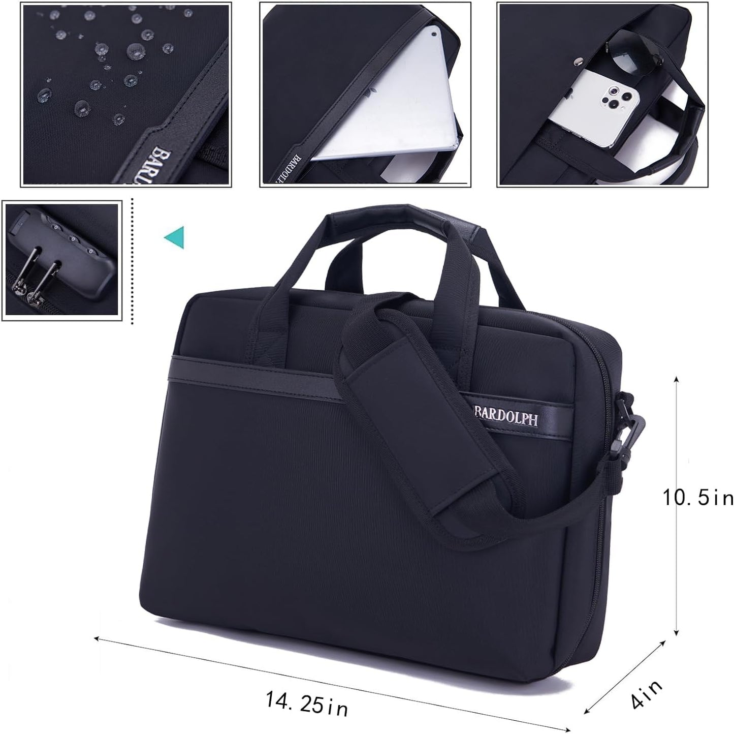 BARDOLPH Heavy Duty Accordian File Organizer with Handle