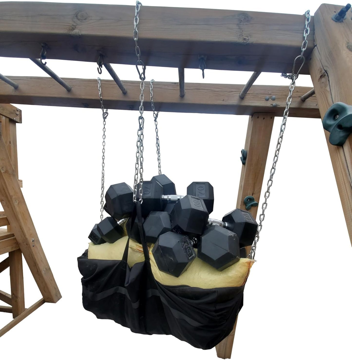 1000LB Large Duffel Bag – 210L/55Gal Heavy-Duty Ballistic Nylon Travel Bag with YKK Zipper, Reinforced Handles, Oversized Water-Resistant Gear Bag for Camping, Sports, Equipment, Tools – Black (36x20)