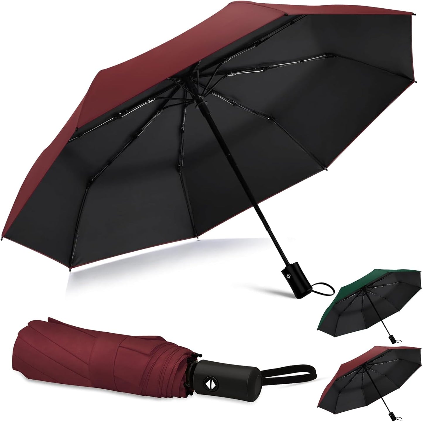 42/46/50inch Compact Umbrella Travel Size Umbrellas for Rain Waterproof And Wind Resistant Auto Open Close UPF 50+ UV Umbrella Sun Umbrellas UV Protection