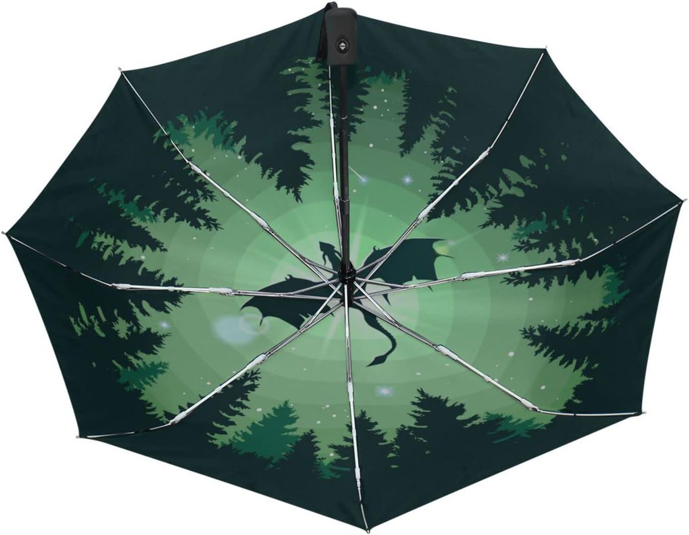 Automatic Umbrella One Touch Auto Open and Close Button Compact Travel Umbrella for Women Men Kid