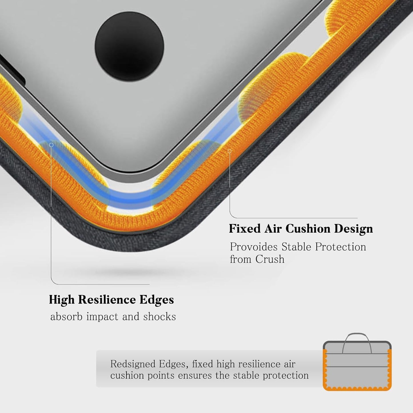 15 15.6 16 inch Laptop Computer PC Shoulder Bag Carrying Case, Water-Repellent Fabric Briefcase, Lightweight Toploader, Business Casual or School