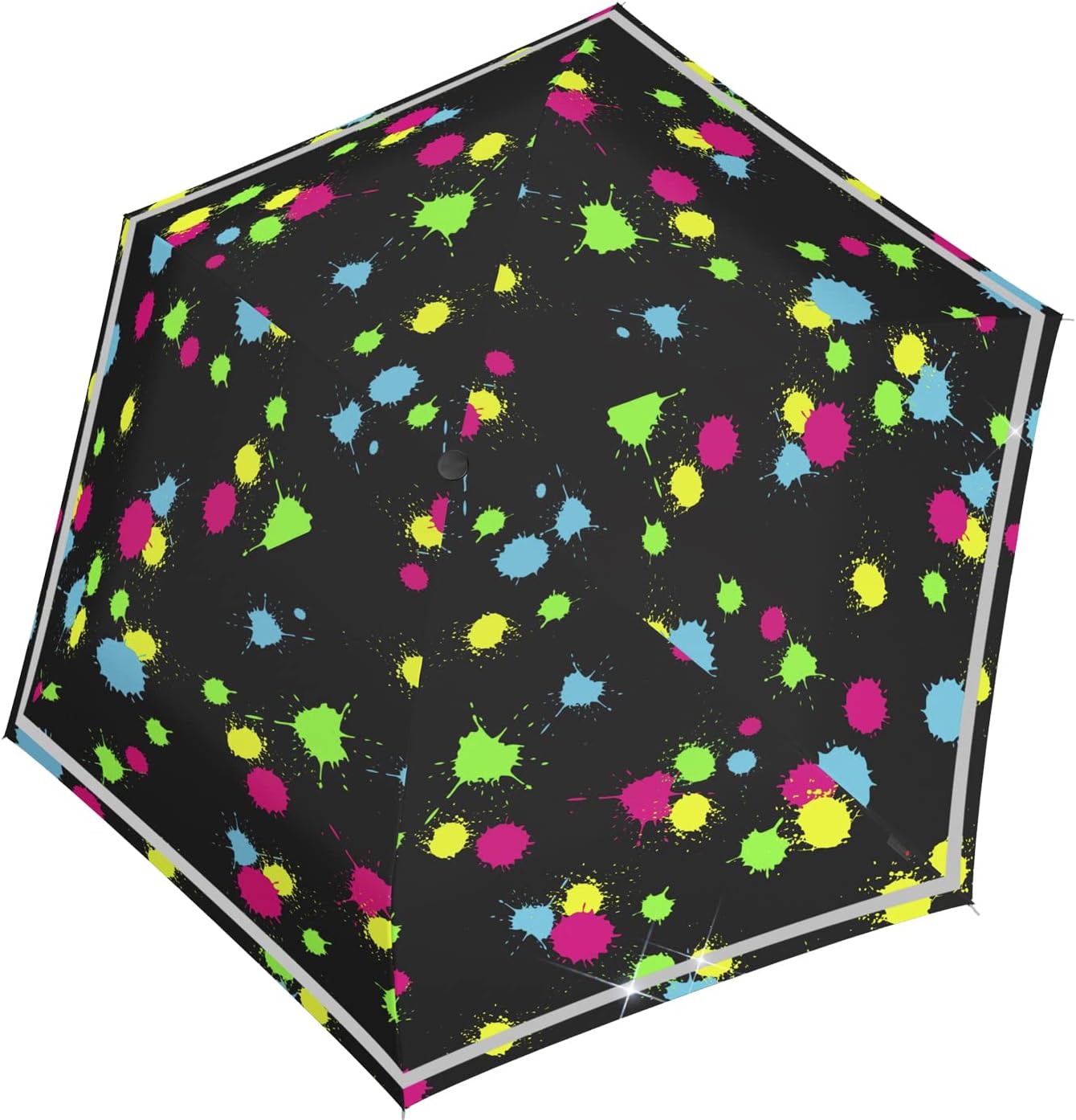 Knirps Rookie Manual Rain Umbrella for Elementary and Middle School Kids – 35.4" Canopy with Reflective Safety Stripe, Carrying Case Included