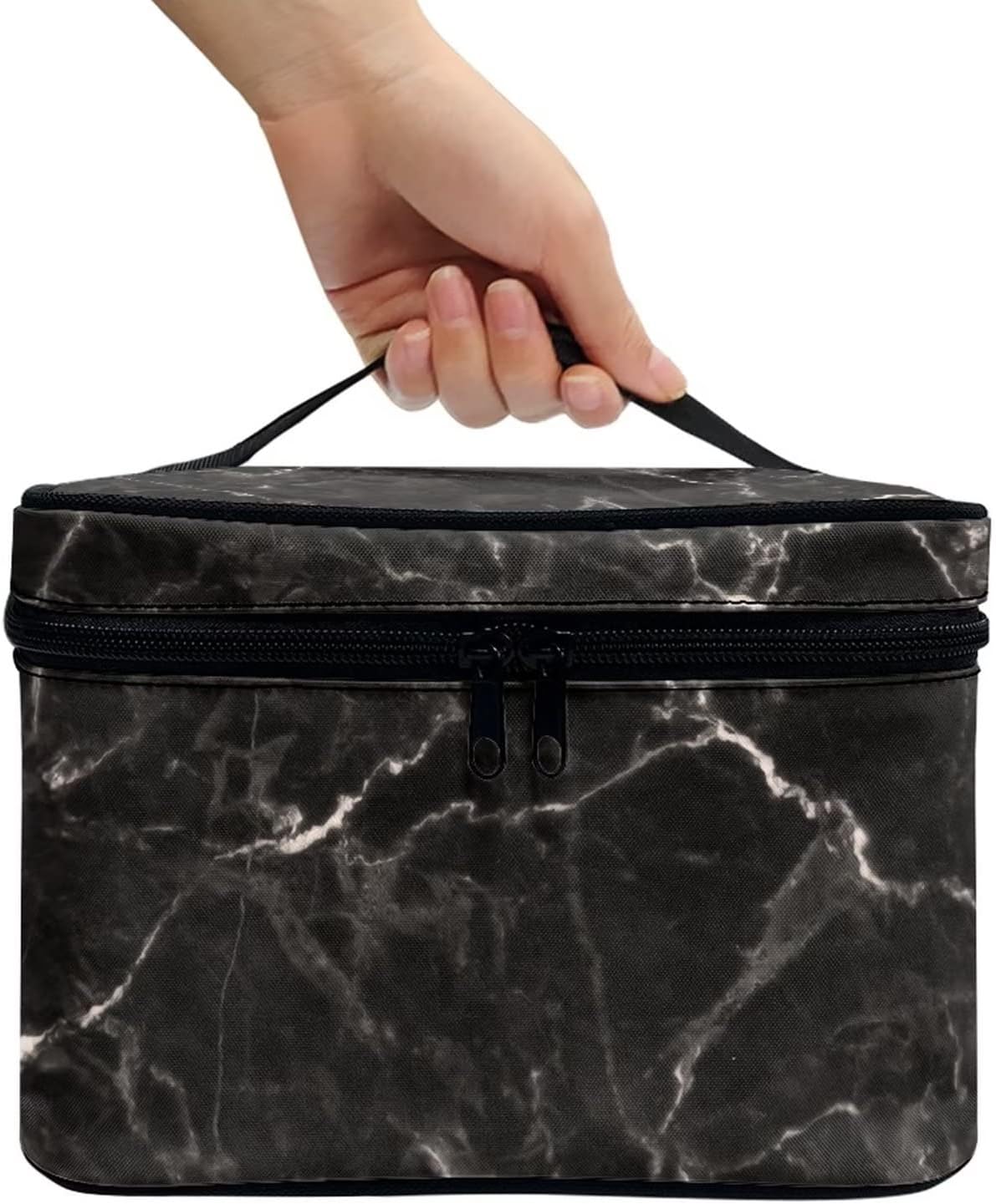 JoyLamoria Marble Print Cosmetic Bag Printed Handbag Coin Purse Wallet Tote Pouch