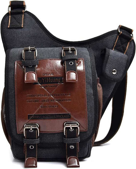 Leather Waist Pack Drop Leg Bag for Men Women Belt Bumbag Multi-Purpose Motorcycle Bike Outdoor Sports Tactical Cycling Riding Hiking Camping Pouch