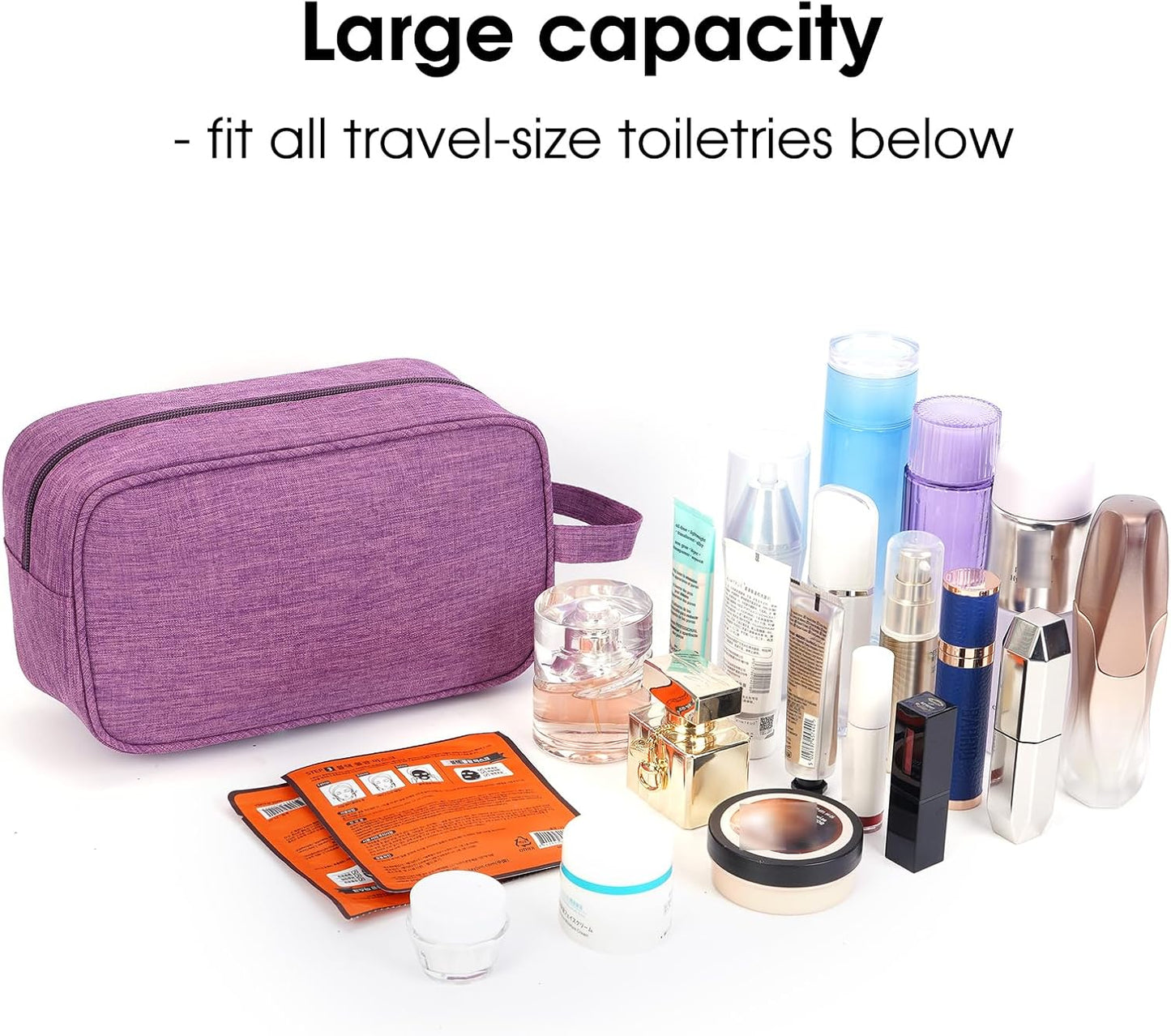 Narwey Travel Toiletry Bag for Women Traveling Dopp Kit Men Travel Bag for Toiletries Cosmetic Bag Makeup Bag Medicine Bag for Traveling