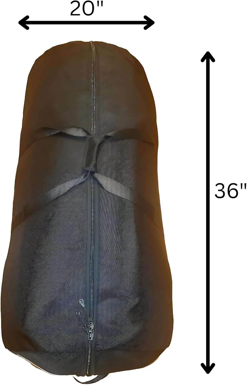 1000LB Large Duffel Bag – 210L/55Gal Heavy-Duty Ballistic Nylon Travel Bag with YKK Zipper, Reinforced Handles, Oversized Water-Resistant Gear Bag for Camping, Sports, Equipment, Tools – Black (36x20)