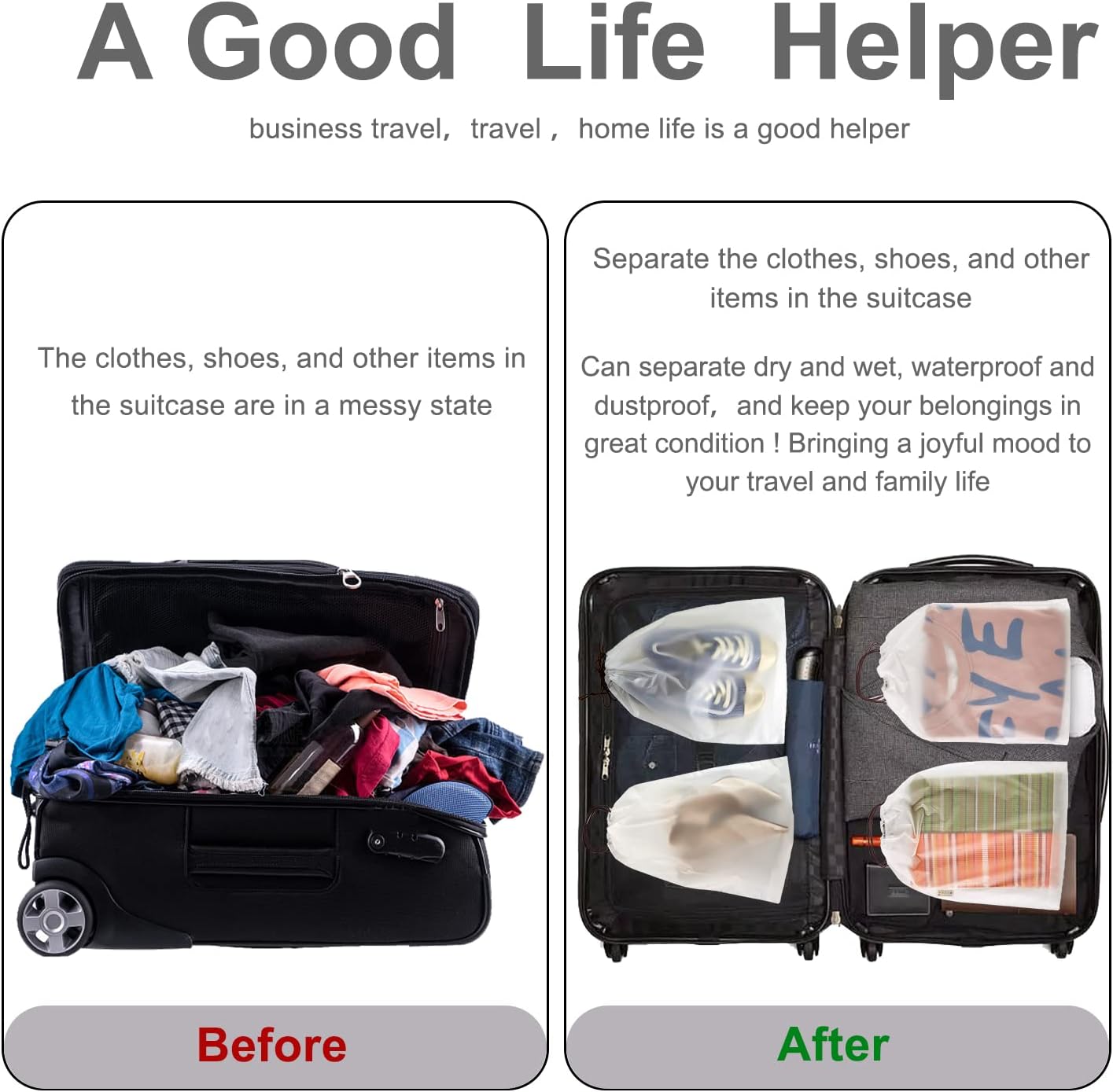 100 Pcs clear Shoe Bags for Travel,11.8“ x 15.7”,Drawstring Travel Shoe Bags for Packing，Waterproof Dustproof Portable Travel Shoe Storage Bag for Men and Women