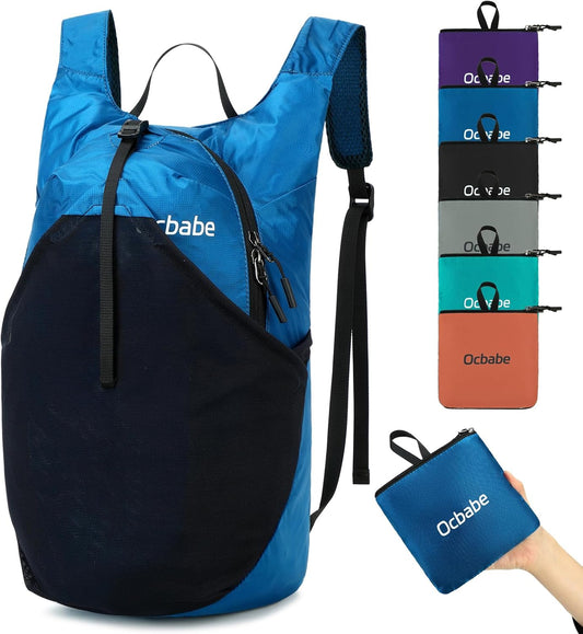 15L/25L Small Packable Lightweight Backpack Hiking Daypack Water Resistant Foldable Outdoor Camping Travel Bag for Women Men