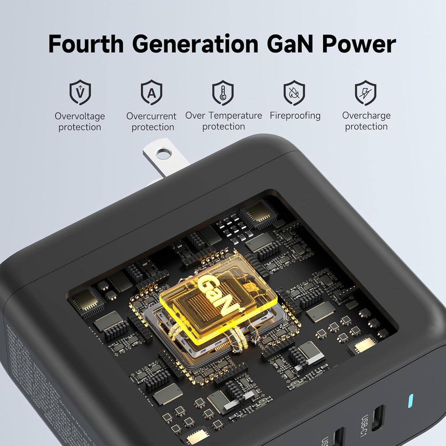 140W USB C Wall Charger Fast Charging Station, 5-Ports with 4 USB-C Ports +1 USB-A Ports PD & QC 3.0 Fast Charging, Adapter for MacBook Pro/Air,iPhone 17/16/Pro/Samsung Galaxy and More