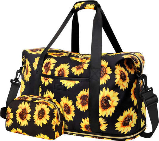 Expandable Travel Duffle Bags Weekender Overnight Bags for Women Men Hospital Bag for Women Labor Delivery with Toiletry Bag Waterproof