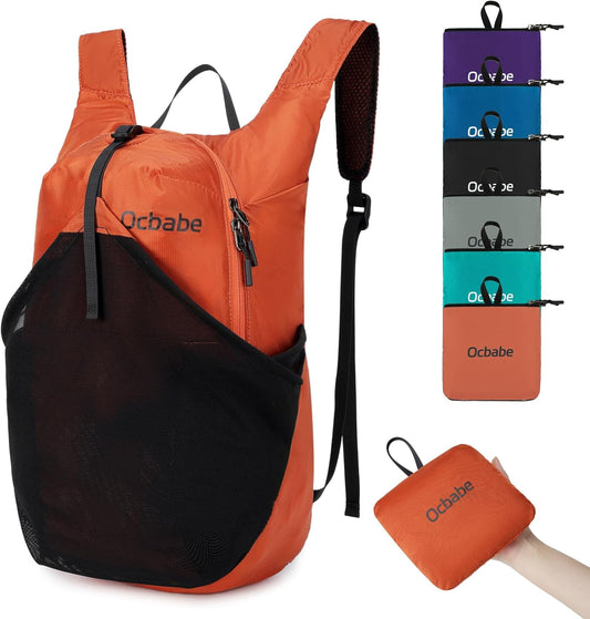 15L/25L Small Packable Lightweight Backpack Hiking Daypack Water Resistant Foldable Outdoor Camping Travel Bag for Women Men