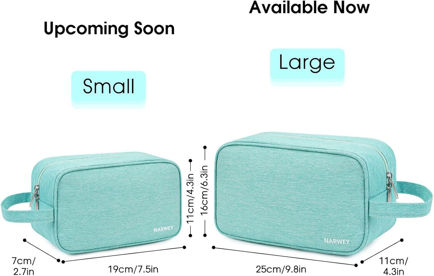 Narwey Travel Toiletry Bag for Women Traveling Dopp Kit Men Travel Bag for Toiletries Cosmetic Bag Makeup Bag Medicine Bag for Traveling