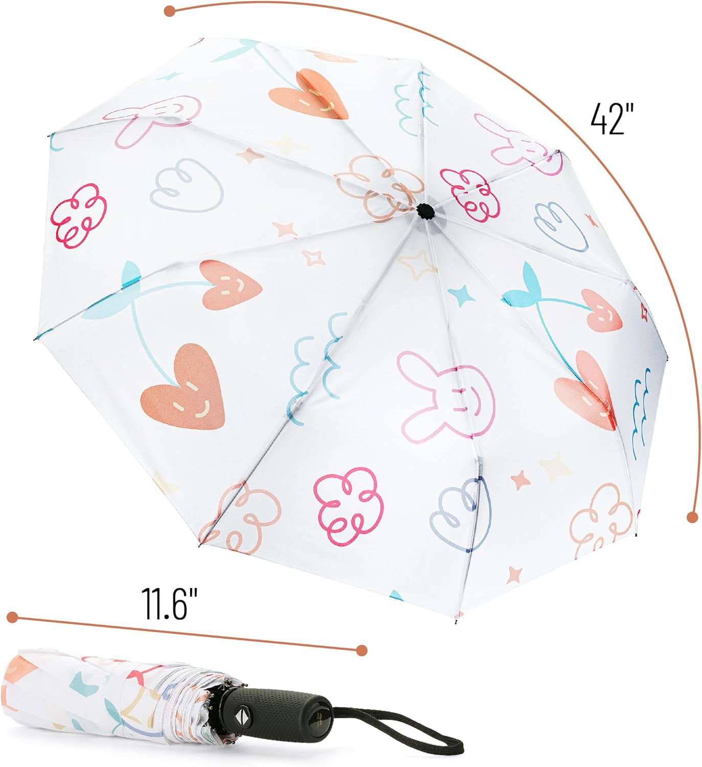 Mr. Pen- Windproof Travel Umbrella, Automatic Umbrellas for Rain, Compact