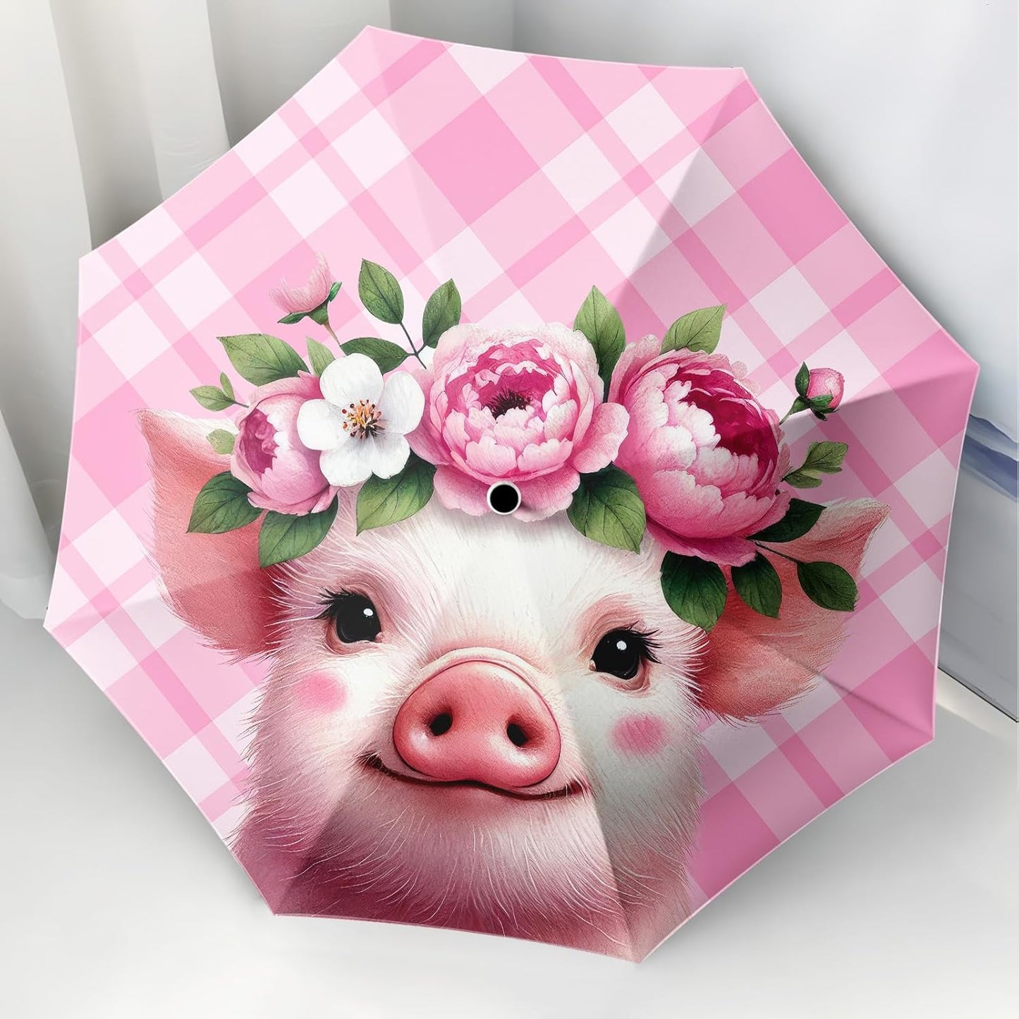 Small Travel Folding Umbrella for Girl, Portable, UV, SunShade, Compact, Automatic, Rain & Wind