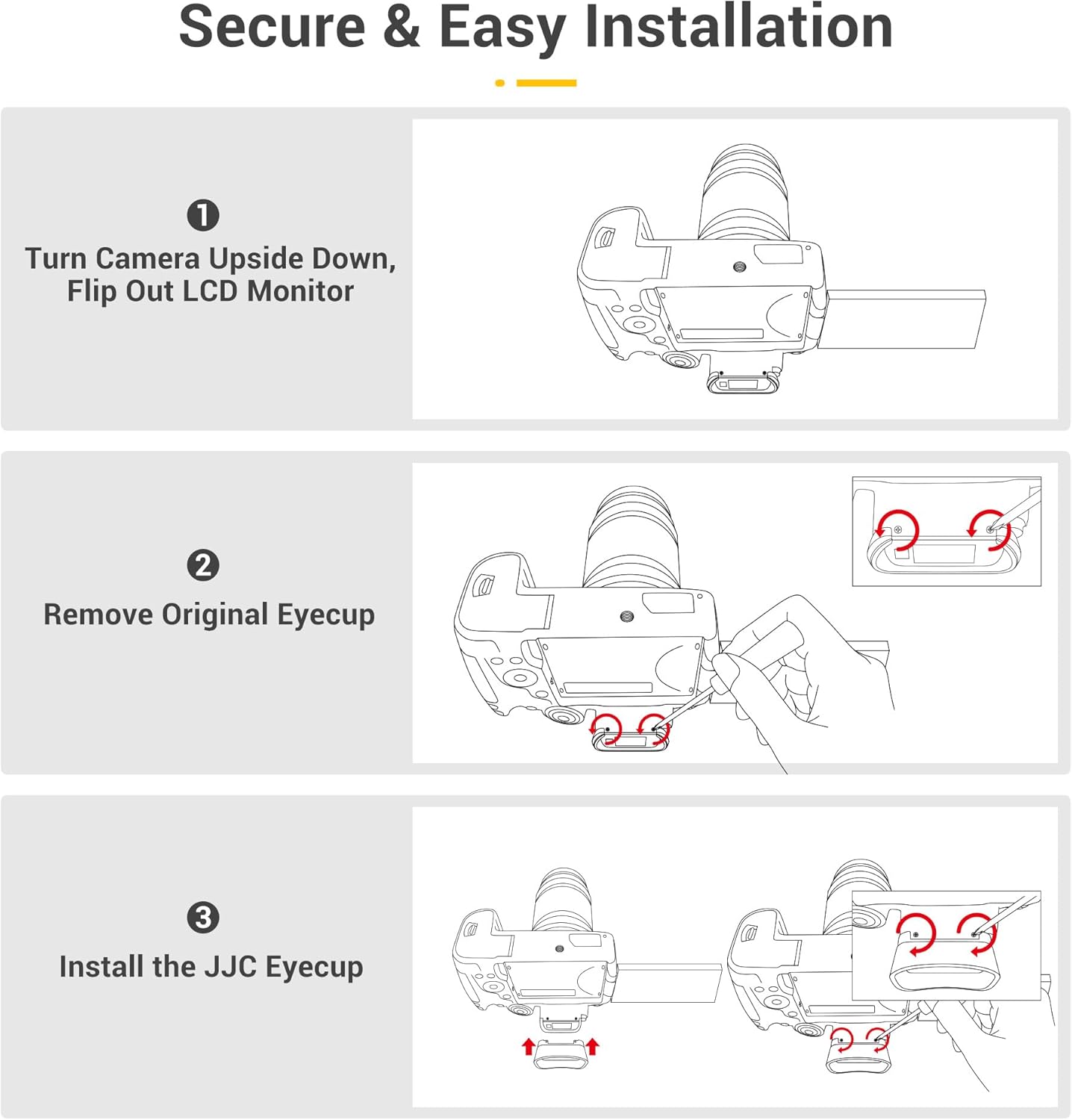 Extra Large EOS R5 Mark II Eyecup, Round Soft Silicon R5II Eye Cup Eyepiece Viewfinder Eyeshade Cover Special Designed for Canon EOS R5 Mark II Camera Replaces Canon ER-kE Rubber Eyecup (NOT fits R5)