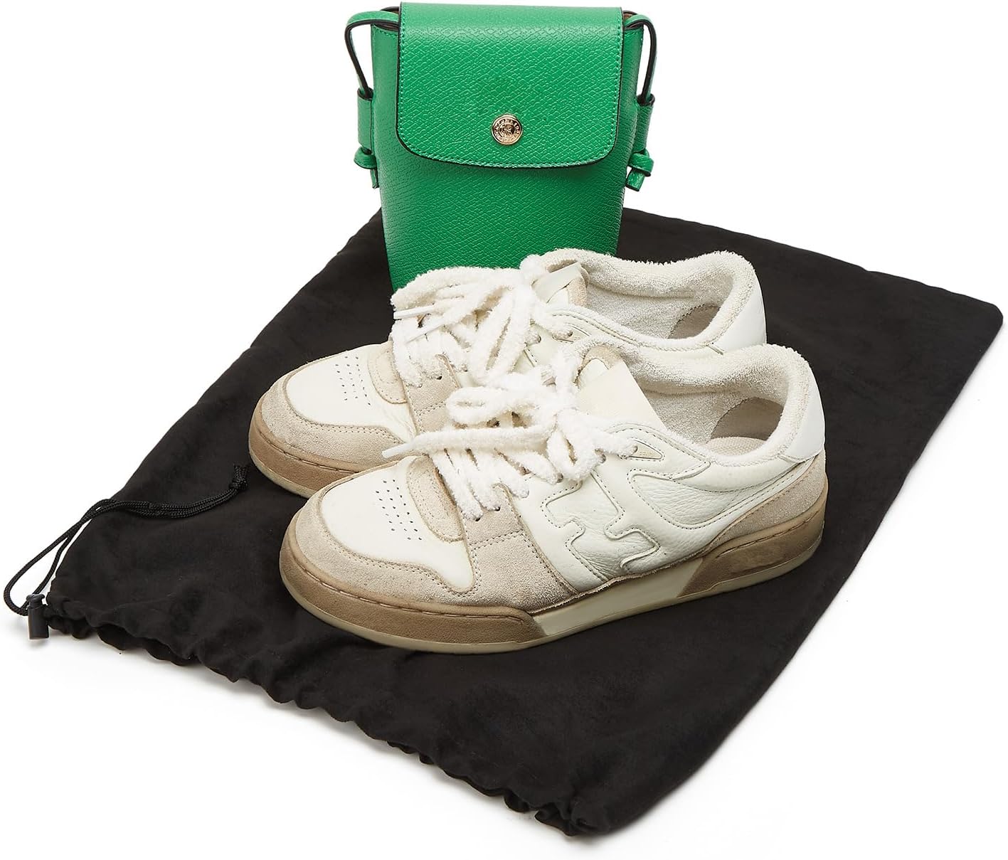 LAKE OF FIRE 4-Piece Travel Shoe Bags for Packing, 17.7" x 13.8" Dustproof Shoe Bags - Flannel Shoe Pouch with Drawstring Closure,Washable & Reusable(Black)