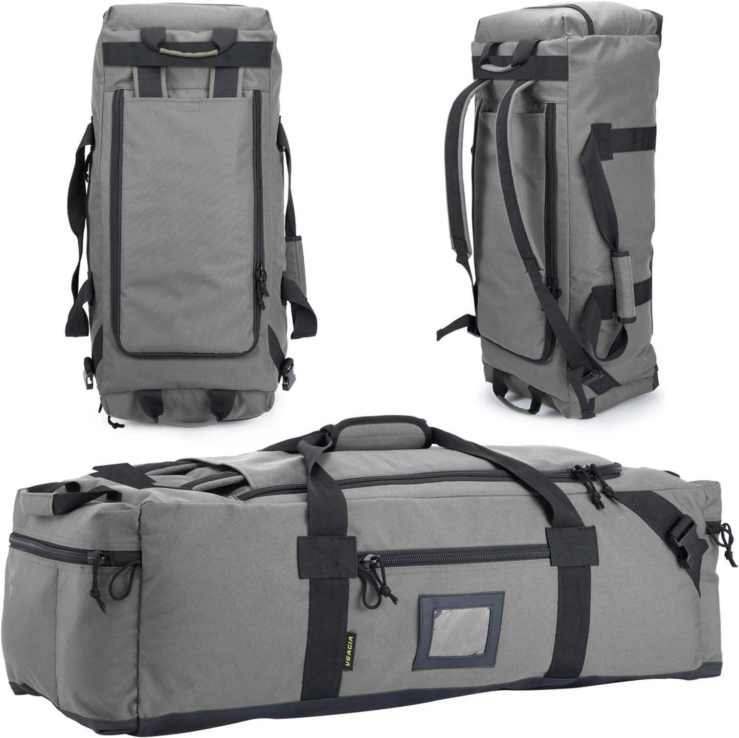 105l Large Duffel Bag For Travel, Gym & Sports - Water Repellent Polyester, Hidden Straps, Shoe Compartment - Perfect Luggage Duffle Bag Or Backpack For Men & Women